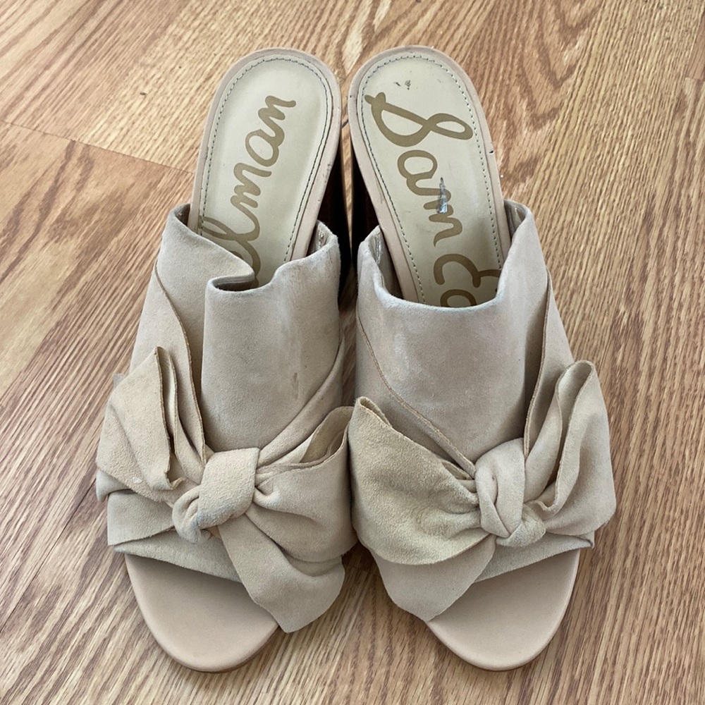 Sam Edelman Slip on Bow Heels